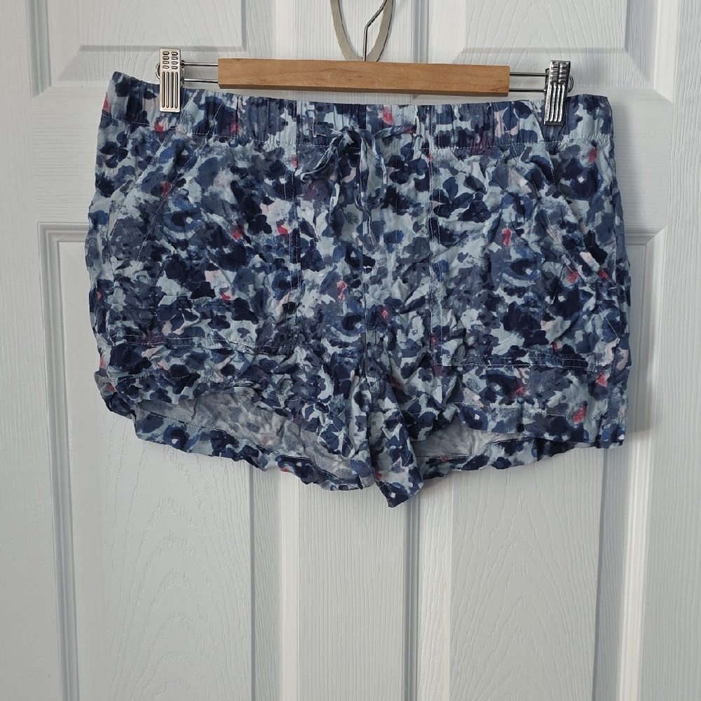 Calvin Klein Blue Patterned Athletic Shorts